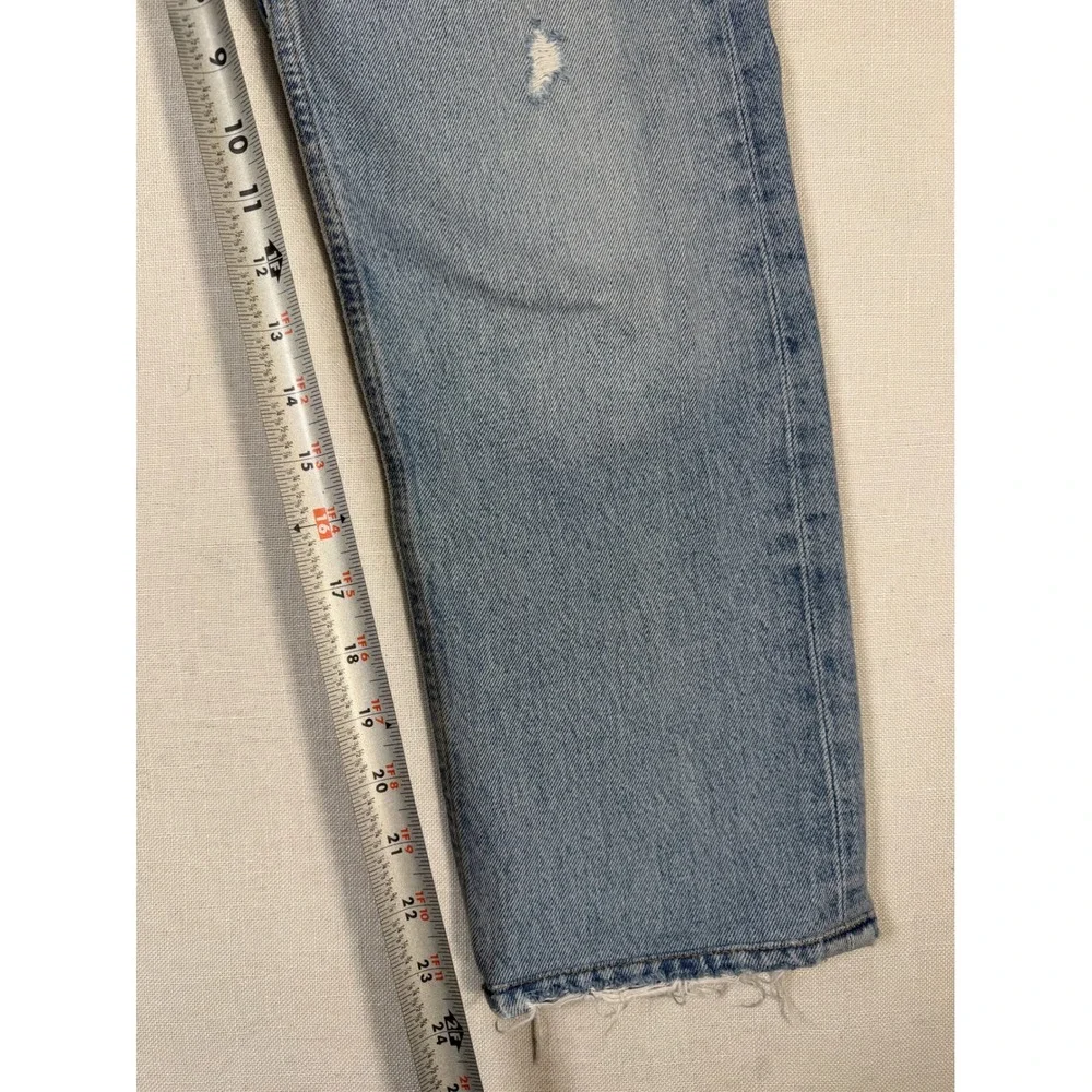 AGOLDE 90's Mid Rise Loose Fit Jeans Light Wash Organic Cotton 25
